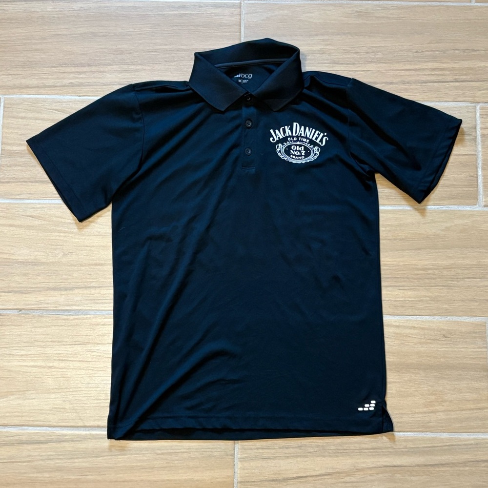 bcg Black Performance Jack Daniels Polo Shirt